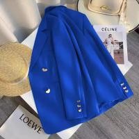 ราคา Blazer women Royal Blue Blazer ผู้หญิง 2024 ฤดูใบไม้ร่วงใหม่สไตล์ High End Feeling แฟชั่นเทพธิดาพัดลม Casual Classy ชุดเล็กผู้หญิง (26655908398)