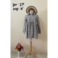 ราคา เดรสลายสก็อตทรงบอลลูนนิดๆ น่ารักๆ (3873608561)