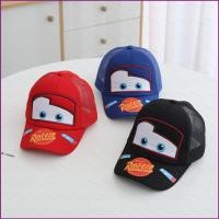 ราคา หมวกตาข่ายแบบ Breathable ลายการ์ตูน Lightning McQueen สำหรับเด็กวัย 2 6 ปี (54552140547)