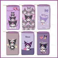ราคา กระเป๋าสตางค์ Pu Leather ลายการ์ตูนน่ารัก Kuromi จาก Sanrio สำหรับนักเรียน มีซิปลากว้างและฟังก์ชันหลายแบบ YT2 (53052214915)