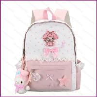 ราคา กระเป๋าเป้สะพายหลังSanrioHelloKittyและMyMelody ขนาดใหญ่ น้ำหนักเบากำลังเหมาะสำหรับนักเรียน (49201344335)
