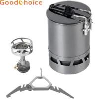 ราคา ชุดหม้อต้มน้ำเดือดสำหรับแคมป์ปิ้ง กันลม พกพาสะดวก เหมาะสำหรับการทำอาหารกลางแจ้ง (51700104586)