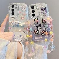 ราคา เคส ปลอกซัมซุง Samsung A56 5G เคสโทรศัพท์ใหม่การออกแบบใหม่การ์ตูนน่ารัก 3D อบเชย Kuromi Bear Rabbit Doll Cream ฝาครอบนุ่ม ๆ ปกอ่อนพร้อมสร้อยข้อมือ (40750348082)