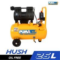 ราคา PUMA HUSH 25 ปั๊มลม Oil free 1HP ขนาด 25 ลิตร (11167674905)