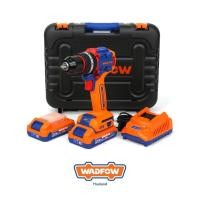 ราคา WADFOW WCDP6281 สว่านกระแทกไร้สาย ไร้แปรงถ่าน 20V พร้อมแบตเตอรี่ 2 ก้อนและแท่นชาร์จ (26789512120)