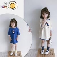 ราคา สีทึบลำลองรุ่นสาวเสื้อยืดแขนสั้นกระโปรง ชุดกระโปรงเด็ก ชุดเดรสเด็ก ชุดแฟชั่นเอี๊ยมกระโปรง (15297233282)