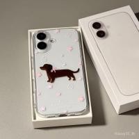 ราคา เคสโทรศัพท์เหมาะสําหรับiPhone 7 8 X XS XR XSMAX 11 12 13 14 15 16 17 Pro max Plus Airดอกไม้สีชมพู Puppy Shock resistant Shock proofป้องกันกรณีรวมทุกอย่างกรณีE8FZ (47051905100)