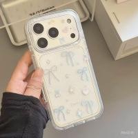 ราคา เคสโทรศัพท์ เหมาะสําหรับ iPhone 7 8 X XS XR XSMAX 11 12 13 14 15 16 17 Pro max Plus Air Blue โบว์สีชมพูกันกระแทกกันกระแทกกันกระแทกกันกระแทกกันกระแทกกันกระแทกเคสรวมทุกอย่าง DXTU (57800805943)