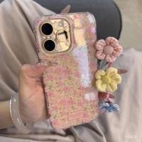 ราคา เคสโทรศัพท์ที่เข้ากันได้กับ iPhone 7 8 X XS XR XSMAX 11 12 13 14 15 16 Pro Max Plus เคสนุ่มปกป้องเต็มรูปแบบลายดอกไม้สีแดงเล็กๆ กันกระแทก C6RE (42904325063)