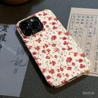 ราคา เคสโทรศัพท์มือถือแบบแข็ง กันกระแทก ลายดอกไม้จิ๋ว สีแดง สําหรับ iPhone 7 8 plus x xs xr xsmax 11 12 13 14 15 Pro max mini NM8S (25051427790)