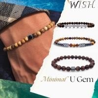 ราคา สายมู สไตล์มินิมอล สร้อยข้อมือหินมงคล หินแท้ เสริมดวง มงคลชีวิต ไทเกอร์อาย ปิกัสโซ่ โฮวไลท์ แบล็คอาเกต (28800105131)