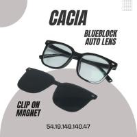 ราคา แว่นตาสายตาสั้น เลนส์บลูบล็อคออโต้ รุ่น Cacia เคเชีย 2668 พร้อมเลนส์คลิปออนเเม่เหล็ก ในร่มเลนส์ใสออกแดดเปลี่ยนสีเทาดำ (29406005511)