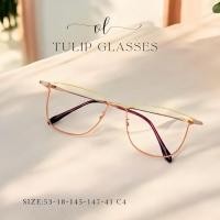 ราคา แว่นตาสายตาสั้น เลนส์บลูบล็อคออโต้ รุ่น TULIP ทิวลิป 73061 ในร่มเลนส์ใส ออกแดดเปลี่ยนสีเทาดำ กรองแสงสีฟ้าครบวงจร (25294300914)