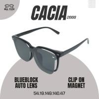 ราคา แว่นตาสายตายาว เลนส์บลูบล็อคออโต้ รุ่น Cacia เคเชีย 2668 พร้อมเลนส์คลิปออนเเม่เหล็ก ในร่มเลนส์ใสออกแดดเปลี่ยนสีเทาดำ (18887647872)
