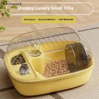 ราคา Flashquick หรูหราขนาดใหญ่ความจุหนูแฮมสเตอร์ Golden หนูแฮมสเตอร์กรง Habitat Villa ขนาดใหญ่ 2 ชั้นแพลตฟอร์มกรง Hiding Nest อุปกรณ์สัตว์เลี้ยงขนาดเล็ก Nice (57500819184)