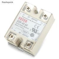 ราคา Flashquick Solid State Relay SSR 40AA 40A AC Relais 80 250V ถึง 24 380VAC AC SSR Nice (54750829097)
