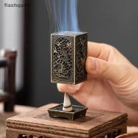 ราคา Flashquick Square กระถางธูปแนวตั้งผู้ถือธูปโลหะผสมขนาดเล็กน้ํามันหอมระเหยในร่มเครื่องประดับบ้านกระถางธูปจีน Nice (48750839314)