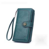 ราคา กระเป๋าสตางค์สไตล์หนัง PU Bifold แบบบาง สำหรับผู้หญิง ใส่บัตรและเงินสดได้สะดวก (41617273374)