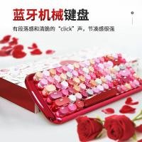 ราคา คีย์บอร์ดบลูทูธไร้สายสาวหัวใจสีแดงสาวคอมพิวเตอร์ชุบสไตล์พังก์ (42767694465)