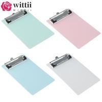 ราคา WITTII บอร์ดคลิปหนีบกระเป๋า พลาสติกคลิปบอร์ดขนาดเล็กขนาดเล็ก ขนาดบันทึก คลิปบอร์ด A6 สีสันสดใส (56452091575)
