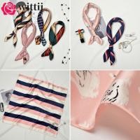 ราคา WITTII Silk Feel Satin Summer Small Vintage Women Hair Tie Band (48201625556)