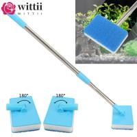 ราคา WITTII แปรงทําความสะอาดฟองน้ําถัง สาหร่ายหน้าต่างซุปเปอร์ด้ามยาวทําความสะอาดปลาตู้ปลาสองด้าน 180 ปรับภายในผนังทําความสะอาดเครื่องมือแปรงขูดสาหร่าย (56651605647)