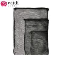 ราคา WITTII ไนลอนถุงกรอง นํามาใช้ใหม่แยกกระเป๋าถุงกรอง สําหรับพิพิธภัณฑ์สัตว์น้ําตู้ปลาบ่อสื่อสีดําตาข่ายกระเป๋าซิป (57201595884)
