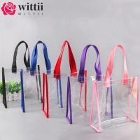 ราคา กระเป๋าโท้ต WITTII พลาสติก PVC แบบใส ความจุขนาดใหญ่ เหมาะสำหรับใส่เครื่องสำอางและช้อปปิ้ง (55101410508)