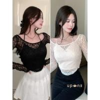 ราคา เสื้อเปิดไหล่ลูกไม้ ซีทรูบางเบา ใส่แล้วดูเซ็กซี่ (42711259370)
