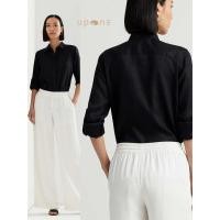 ราคา เสื้อเชิ้ตผ้าชีฟอง สไตล์เกาหลี สีดำ ทรงหลวม (43067307813)
