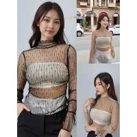 ราคา เสื้อซีทรูแขนยาว ซีทรูไม่ร้อน สวมใส่สบาย (42918329719)