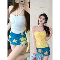 ราคา เสื้อเกาะอกทรงสั้น เข้ารูปสุดปัง สวมใส่สบาย (42263865448)