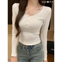 ราคา เสื้อยืดแขนยาวดีไซน์กระชับและลวดลายลูกไม้ (41422616292)