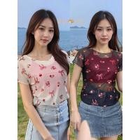 ราคา เสื้อยืดซีทรูแฟชั่น ออกแบบลายเชอร์รี่ (29492496323)