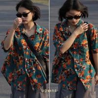 ราคา เสื้อเชิ้ตแขนสั้นลายดอกไม้ สไตล์คันทรี (29034048556)