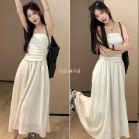 ราคา เดรสยาวสีขาว สไตล์ฝรั่งเศส ดีไซน์สวยใส่สบาย (28968836045)