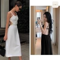 ราคา ชุดเดรสสายเดี่ยว รัดรูป กระชับสัดส่วน แบบผูกหลัง สวยโดดเด่น (28708076282)