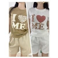 ราคา ชุดเซ็ตแฟชั่น เสื้อยืดแขนสั้นลายเสือ กางเกงขาสั้น ดีไซน์น่าสนใจ (27692706321)