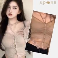 ราคา เสื้อครอปเเขนยาว สีพื้น แต่งซีทรู สไตล์เกาหลี (25857894785)