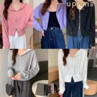 ราคา เสื้อแจ็คเก็ต แขนยาว มีซิป มีฮู้ด สีพื้น สไตส์เกาหลี (24751136141)