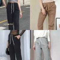 ราคา กางเกงยาวยืดหยุ่นเอวสูง ผ้าเย็นสบาย (24637111834)