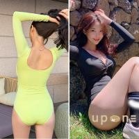 ราคา พร้อมส่ง ชุดว่ายน้ำชิ้นเดียวแขนยาว ชุดว่ายน้ำทรงสวยราคาส่งราคาถูก ชุดว่ายน้ำวันพีชเเขนยาว (23926731832)