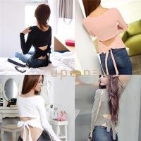 ราคา เสื้อยืดแขนสั้นเอวลอย (23605869442)