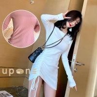 ราคา เดรสคอกลมแขนยาว ดีเทลเชือกรูดด้านข้าง ลูกคุณหนูสายหวาน สำหรับผู้หญิง ใส่ถ่ายรูปสวย สินค้าพร้อมส่ง (22130487244)