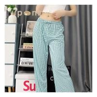 ราคา กางเกงขายาวลายสก็อตผ้านิ่ม (22129256434)