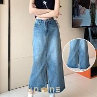 ราคา พร้อมส่ง กระโปรงยีนส์สไตล์เกาหลียาวสีน้ำเงิน สวมใส่สบาย (20584208322)