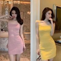 ราคา เดรสรัดรูปสายเดี่ยวเอวสูง เดรสรัดรูป แอบเซ็กซี่เบาๆ ผ้านุ่มใส่สบายมาก สาวๆห้ามพลาด (19167293476)