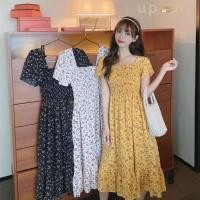 ราคา เดรสชีฟองเปิดไหล่ เดรสยาวลำลองแฟชั่น ฤดูร้อนผู้หญิง เดรสกระโปรงลายดอกไม้ (18989353240)