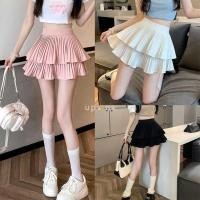 ราคา กระโปรงพลีท ทรงเอ เอวสูง สีขาว แฟชั่นฤดูร้อน สําหรับผู้หญิง (18595368023)