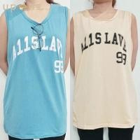 ราคา เสื้อกล้ามเเขนกุดทรงหลวม เสื้อยืดกล้ามลำลองผู้หญิง ผ้านุ่ม ไม่บาง (18581972302)